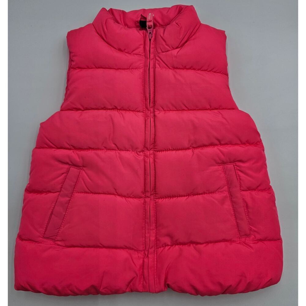 2 Gap Girl's Size 4/5 Pink and White Puffer Vests - Picture 5 of 7